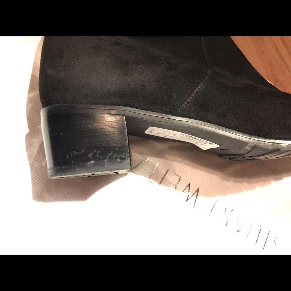 Stuart Weitzman Midland Boots Black Suede (fit 9) - Picture 8 of 8